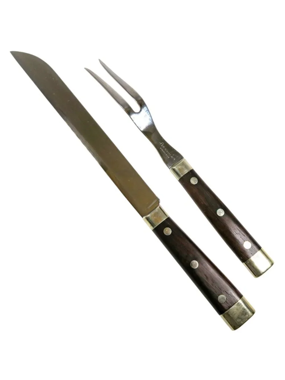 Personna TA‑264 Carving Knife & Fork Set, 1945 Gift, Complete with Box & Insert